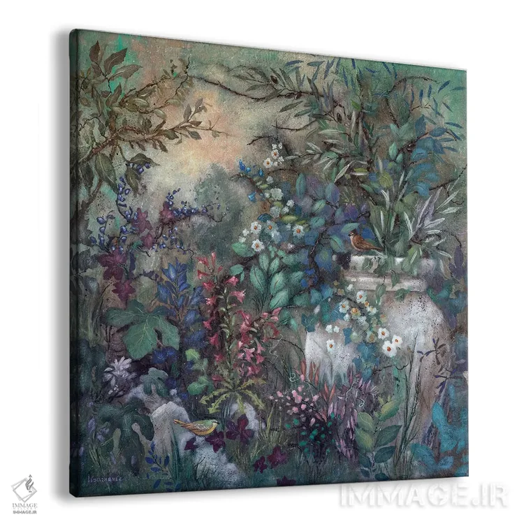 تابلو دکوراتیو باغ مخفی اثر لیزا مری کیندلی - نمای پرسپکتیو محصول