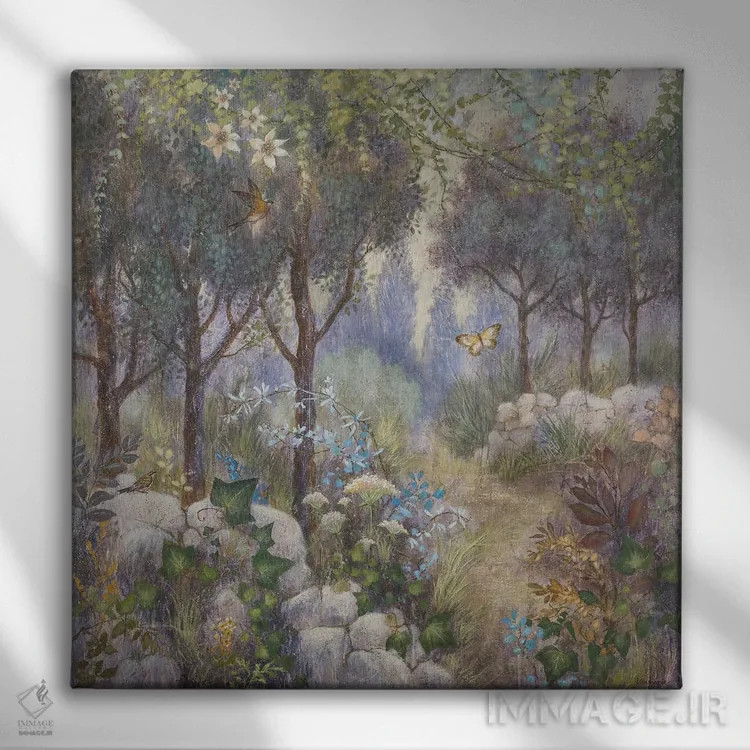 تابلو دکوراتیو مسیر رویاها اثر لیزا مری کیندلی - نمای روبهرو روی دیوار