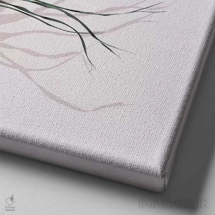 تابلو مینیمال سولو ۲ اثر لیمو - نمای نزدیک بافت بوم