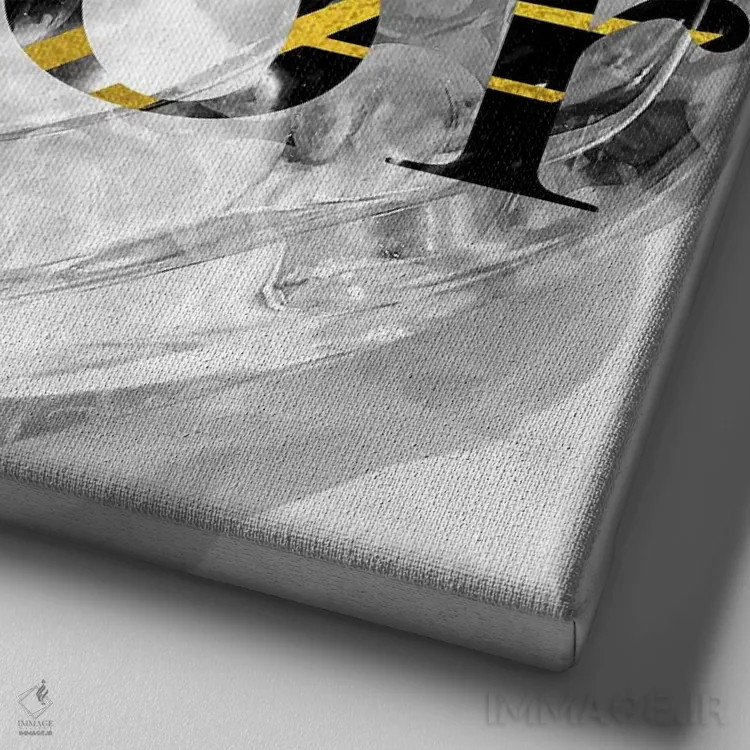 تابلو دکوراتیو قایم موشک اثر فایو بای فایو کالکتیو - نمای نزدیک بافت بوم