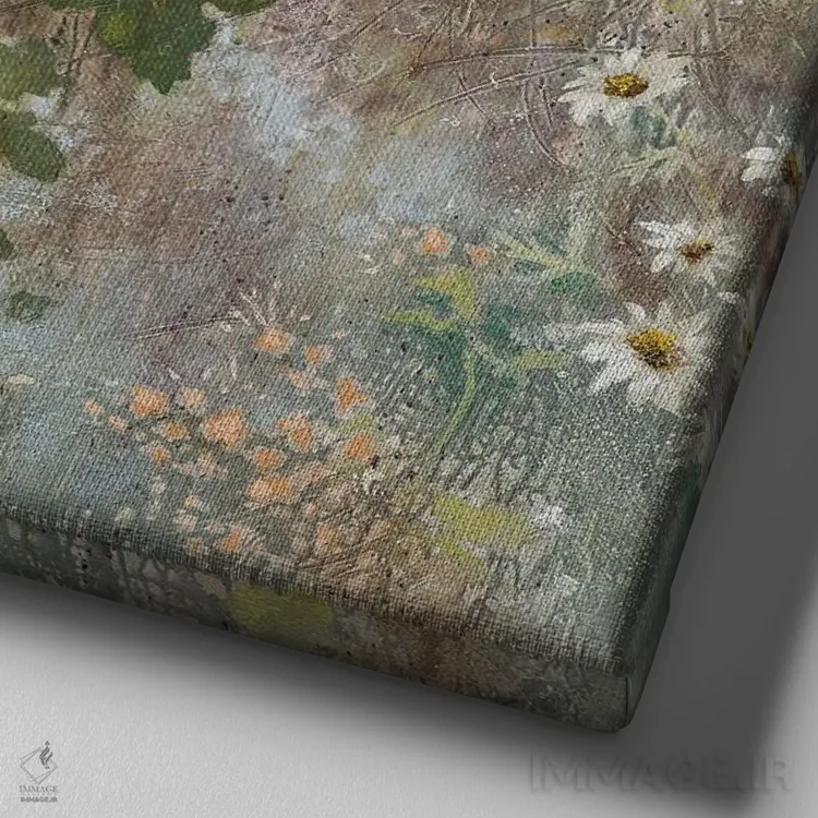 تابلو دکوراتیو جادوی تاک ها اثر لیزا مری کیندلی - نمای نزدیک بافت بوم