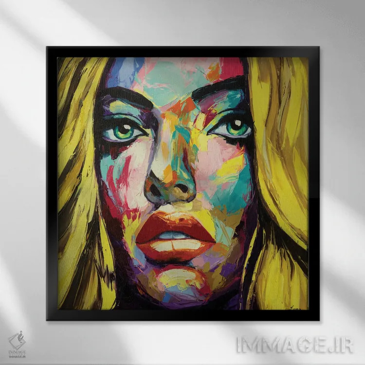 تابلو دکوراتیو محدودیت به دلیلی اثر لانا فری - نمای قابدار مشکی