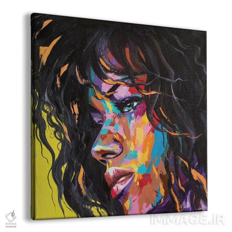 تابلو دکوراتیو فقط عصبانی ام نکن اثر لانا فری - نمای پرسپکتیو محصول