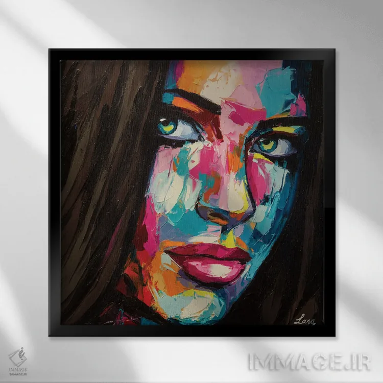 تابلو دکوراتیو آرزو کن اثر لانا فری - نمای قابدار مشکی