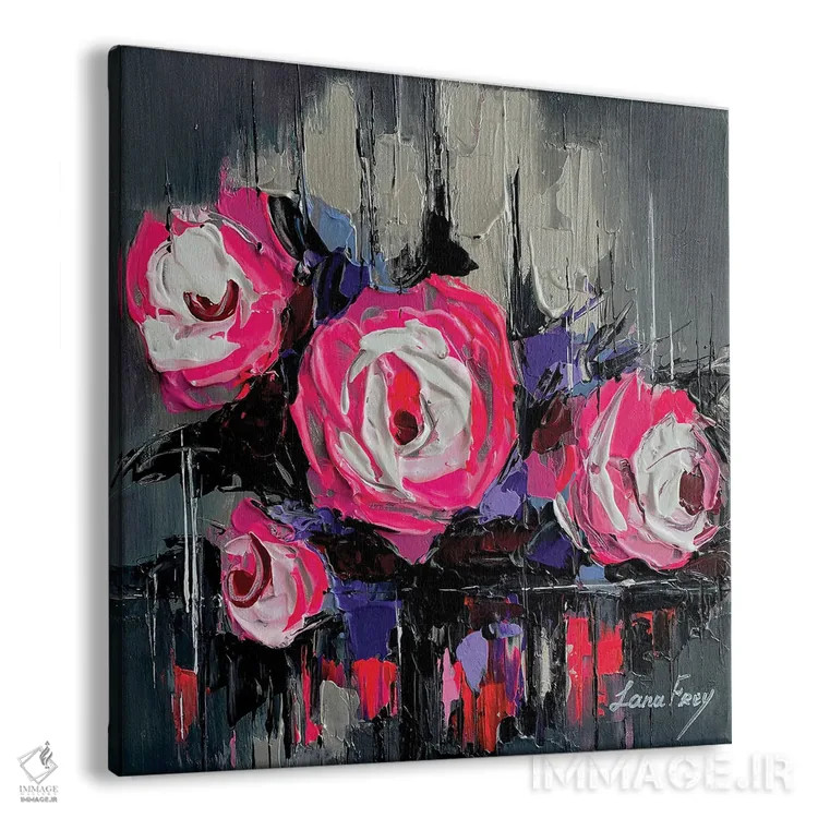 تابلو دکوراتیو ذرات مه اثر لانا فری - نمای پرسپکتیو محصول