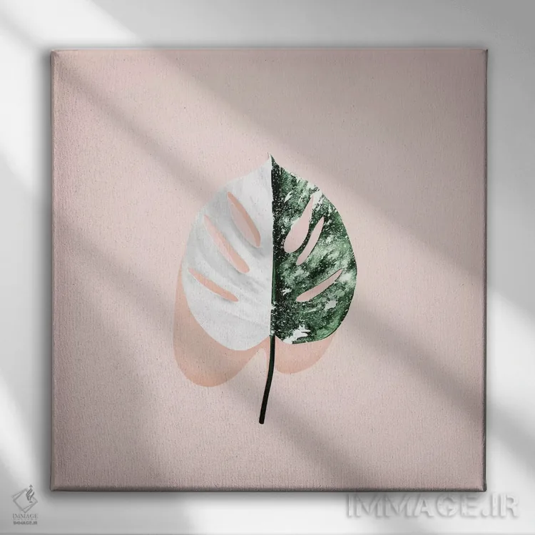 تابلو مینیمال تنها ۱ اثر لیمو - نمای روبهرو روی دیوار