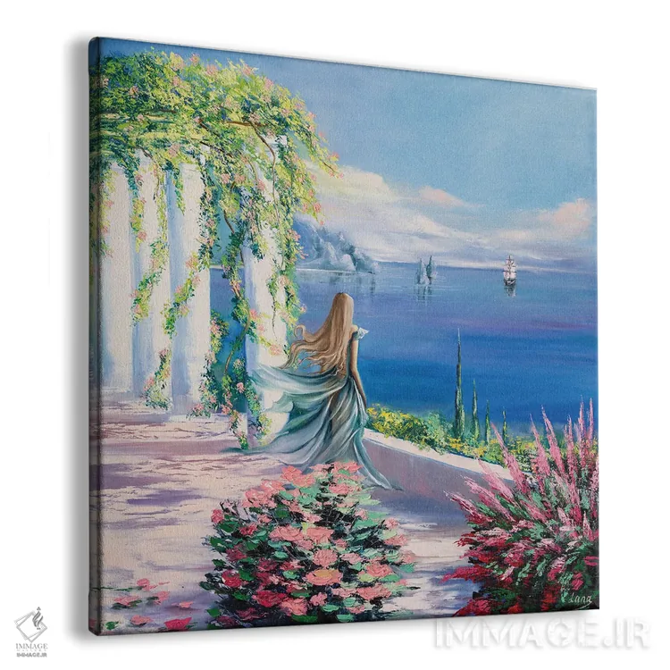 تابلو دکوراتیو تابستان اثر لانا فری - نمای پرسپکتیو محصول