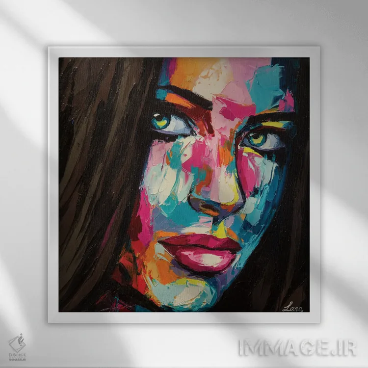 تابلو دکوراتیو آرزو کن اثر لانا فری - نمای قابدار سفید