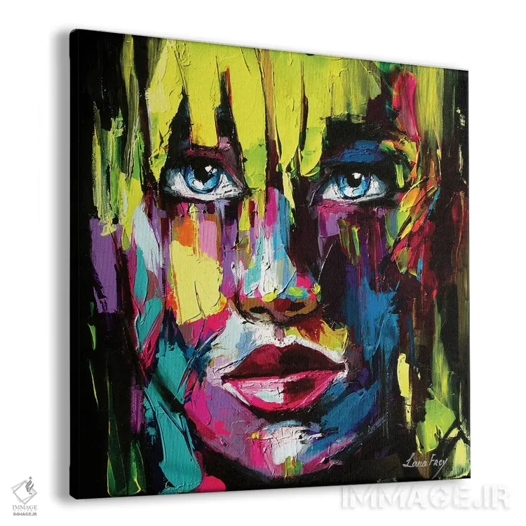 تابلو دکوراتیو آشوب اثر لانا فری - نمای پرسپکتیو محصول