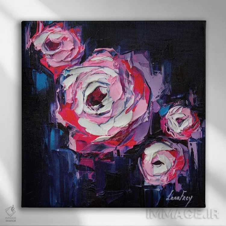 تابلو دکوراتیو در مدار اثر لانا فری - نمای روبهرو روی دیوار