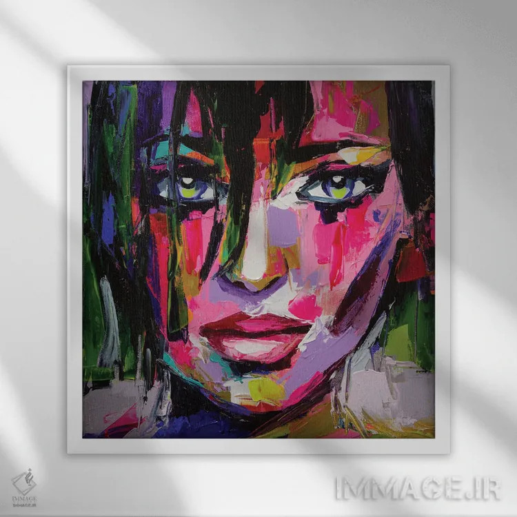 تابلو دکوراتیو جوانه اثر لانا فری - نمای قابدار سفید