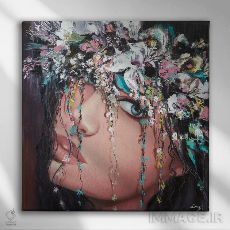 تابلو دکوراتیو تالو اثر لانا فری - نمای روبهرو روی دیوار