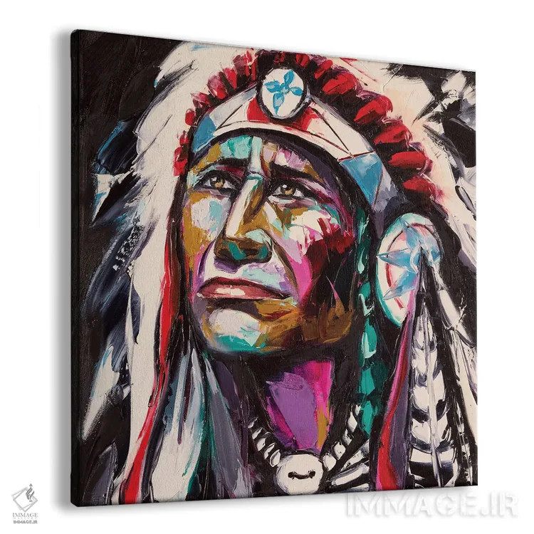 تابلو دکوراتیو شاهین شجاع اثر لانا فری - نمای پرسپکتیو محصول