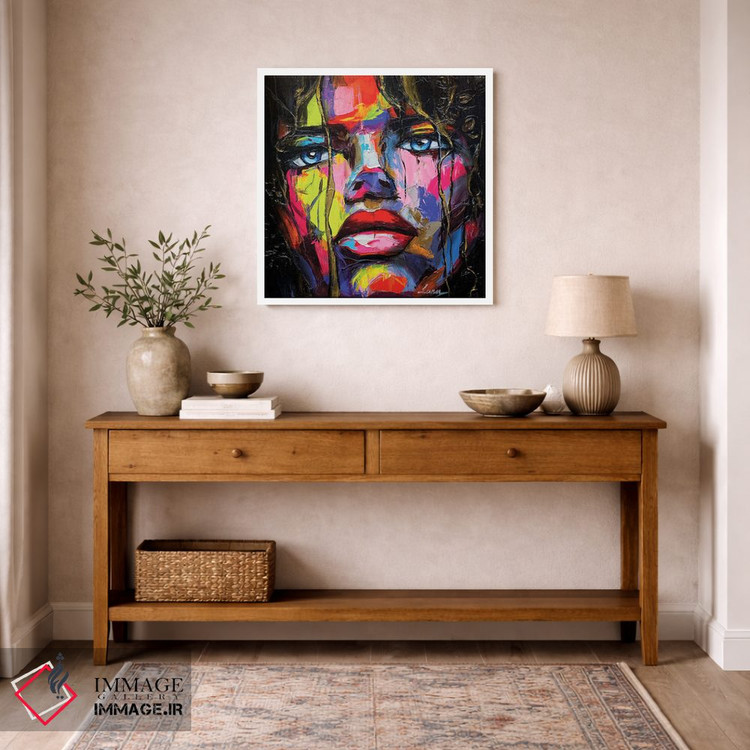 تابلو دکوراتیو کوادرانت بلوز اثر لانا فری - D4W