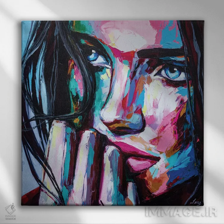 تابلو دکوراتیو زندگی نو اثر لانا فری - نمای روبهرو روی دیوار