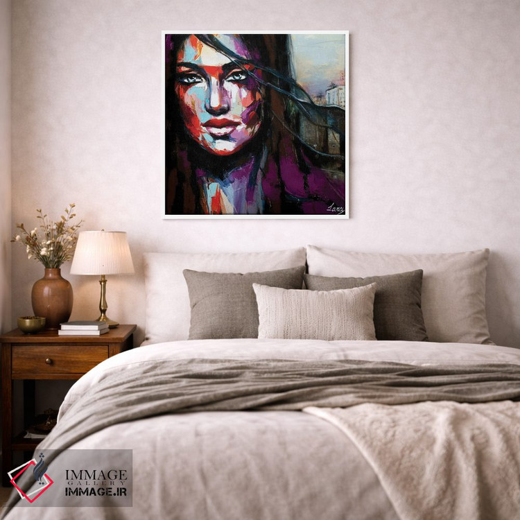 تابلو دکوراتیو افکننده حجاب اثر لانا فری - D2W