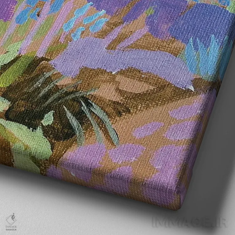 تابلو دکوراتیو پیاده روی در پارک II اثر لنکا اشتسنا - نمای نزدیک بافت بوم