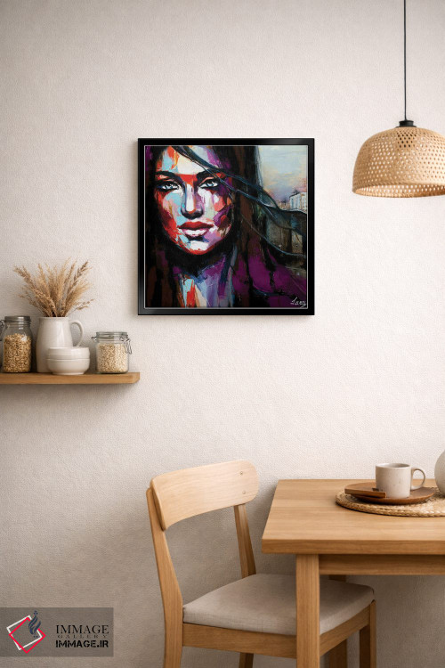 تابلو دکوراتیو افکننده حجاب اثر لانا فری - D4B