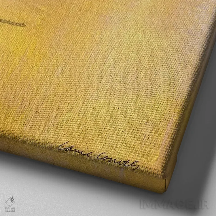 تابلو دکوراتیو اثر لینی لورث - نمای نزدیک بافت بوم