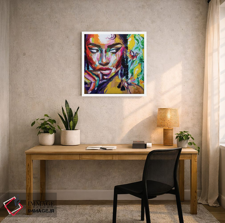 تابلو دکوراتیو ترانه شیار لیمویی اثر لانا فری - D4W