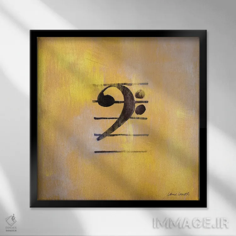 تابلو دکوراتیو اثر لینی لورث - نمای قابدار مشکی