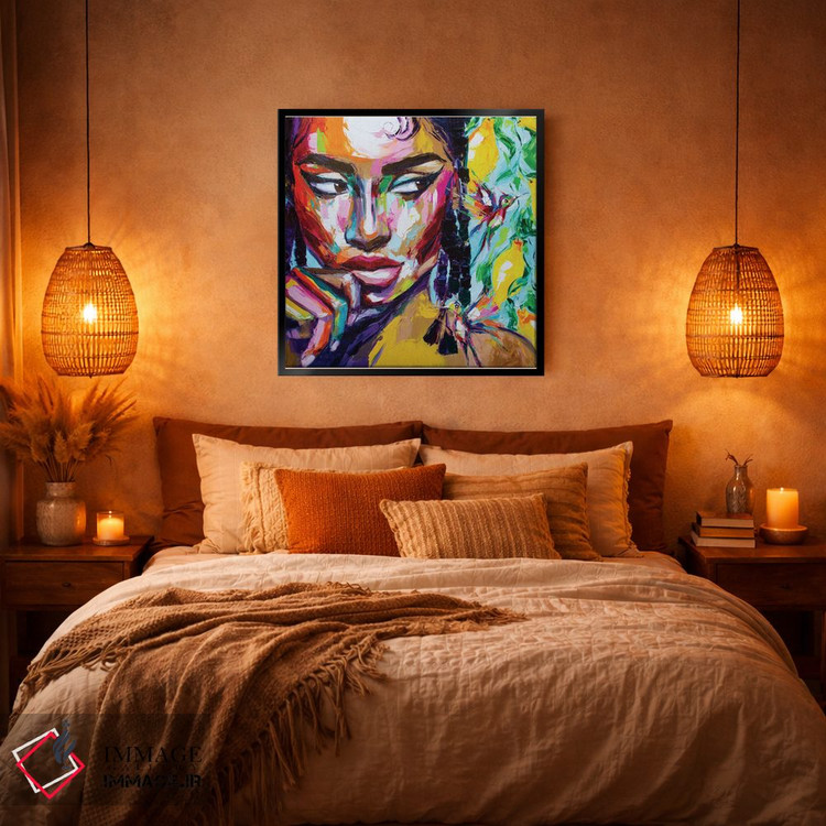 تابلو دکوراتیو ترانه شیار لیمویی اثر لانا فری - D6B