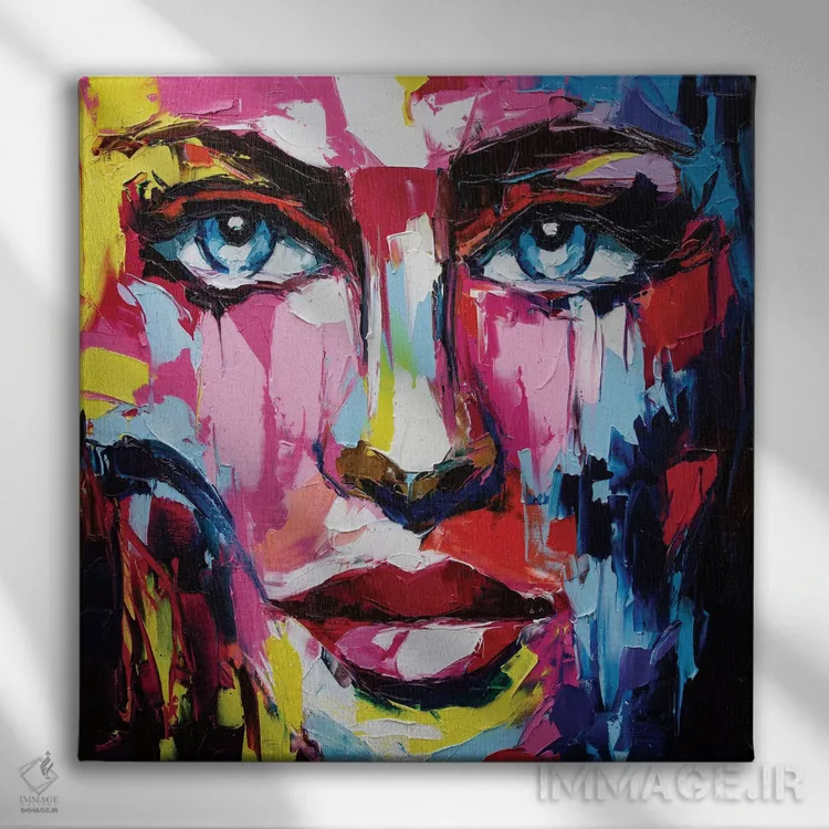 تابلو دکوراتیو آسمان لرزان اثر لانا فری - نمای روبهرو روی دیوار