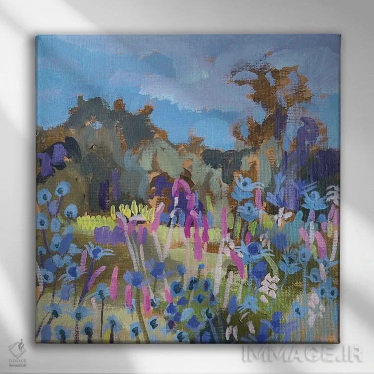 تابلو دکوراتیو پیاده روی در پارک V اثر لنکا اشتسنا - نمای روبهرو روی دیوار