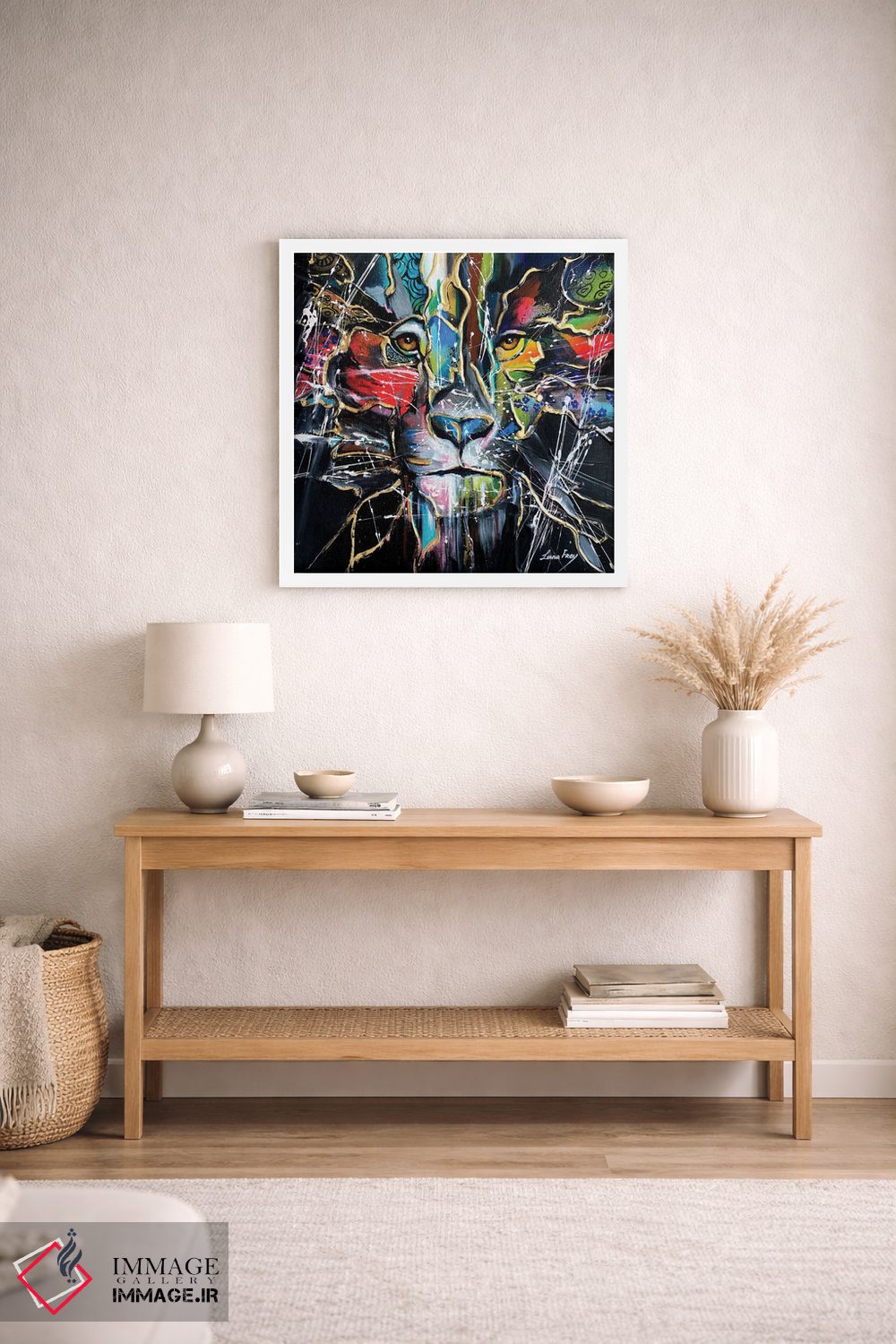 تابلو دکوراتیو روح شیر اثر لانا فری - D1W