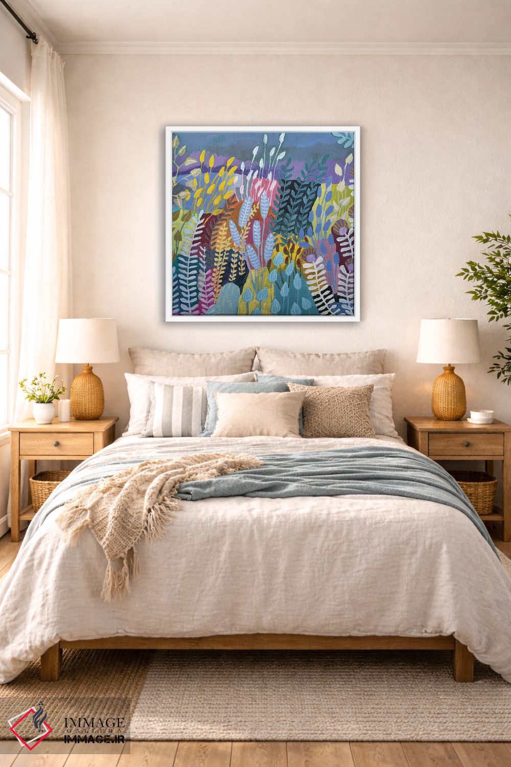 تابلو دکوراتیو مزارع تکه دوزی XIII اثر لنکا اشتسنا - D5W