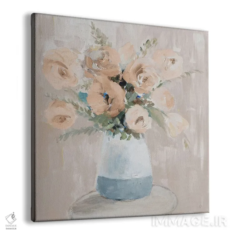 تابلو دکوراتیو "گون های خنثی" اثر لینی لورث - نمای پرسپکتیو محصول