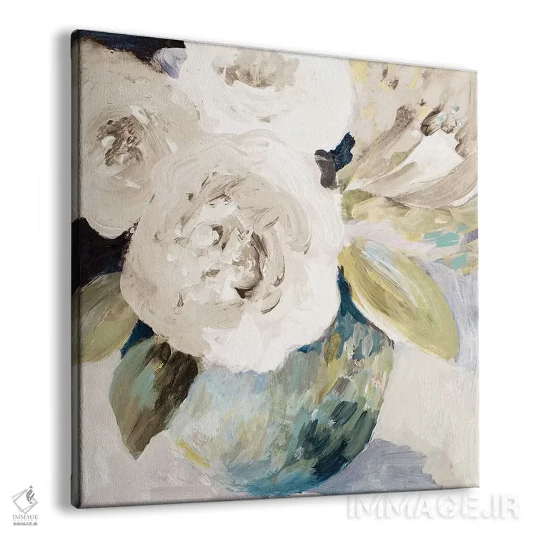 تابلو مدرن "رزهای بهاری" اثر لینی لورث - نمای پرسپکتیو محصول