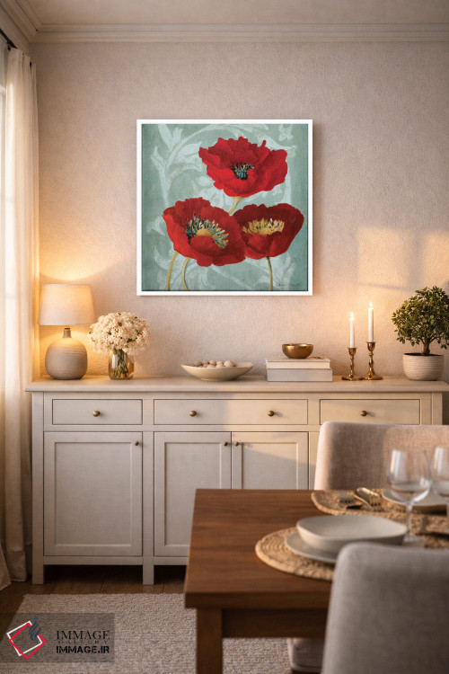 تابلو دکوراتیو "شقای قرمز II" اثر لینی لورث - D5W