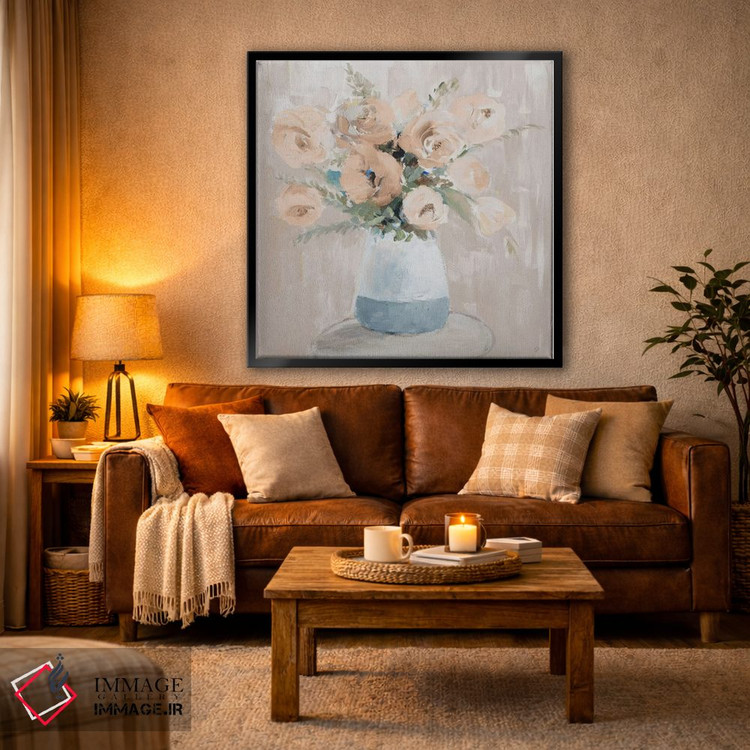 تابلو دکوراتیو "گون های خنثی" اثر لینی لورث - D3B