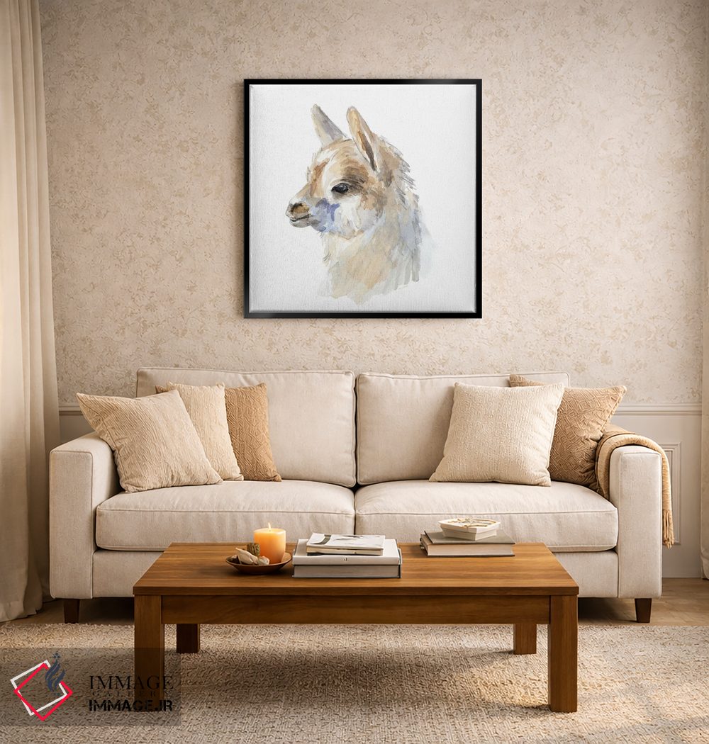 تابلو دکوراتیو "پرتره جانبی لاما" اثر لینی لورث - D5B