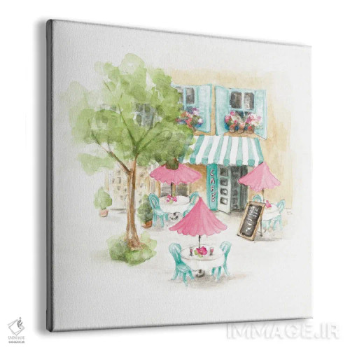تابلو دکوراتیو "کافه پاریس" اثر لینی لورث - نمای پرسپکتیو محصول