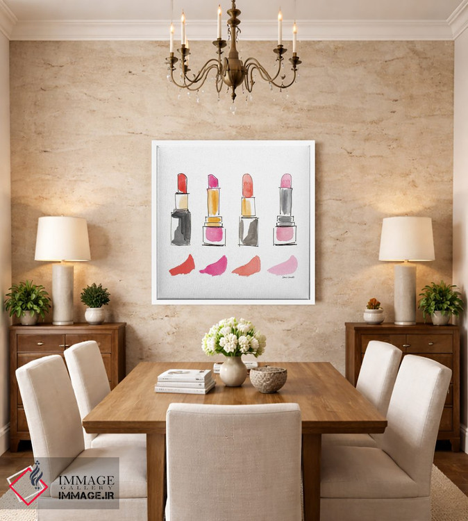 تابلو دکوراتیو "مربع محصولات زیبایی I" اثر لینی لورث - D1W