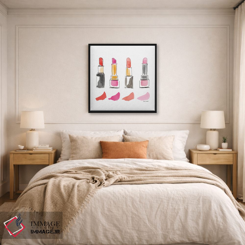 تابلو دکوراتیو "مربع محصولات زیبایی I" اثر لینی لورث - D5B
