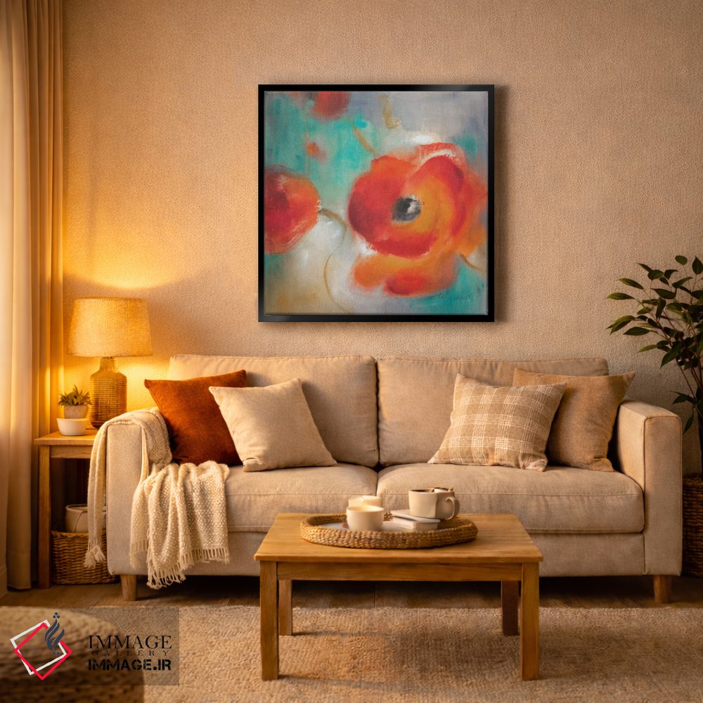 تابلو دکوراتیو "شکوفه های شقایق سرخ II" اثر لینی لورث - D1B