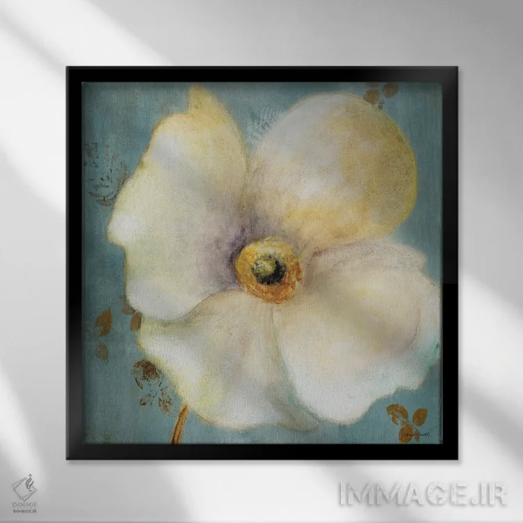 تابلو دکوراتیو "شقایق های اواخر تابستان" اثر لینی لورث - نمای قابدار مشکی