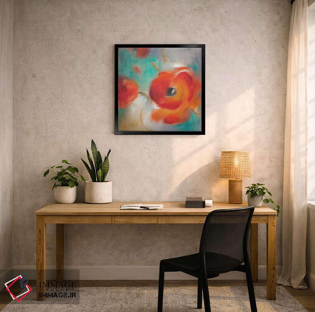 تابلو دکوراتیو "شکوفه های شقایق سرخ II" اثر لینی لورث - D6B