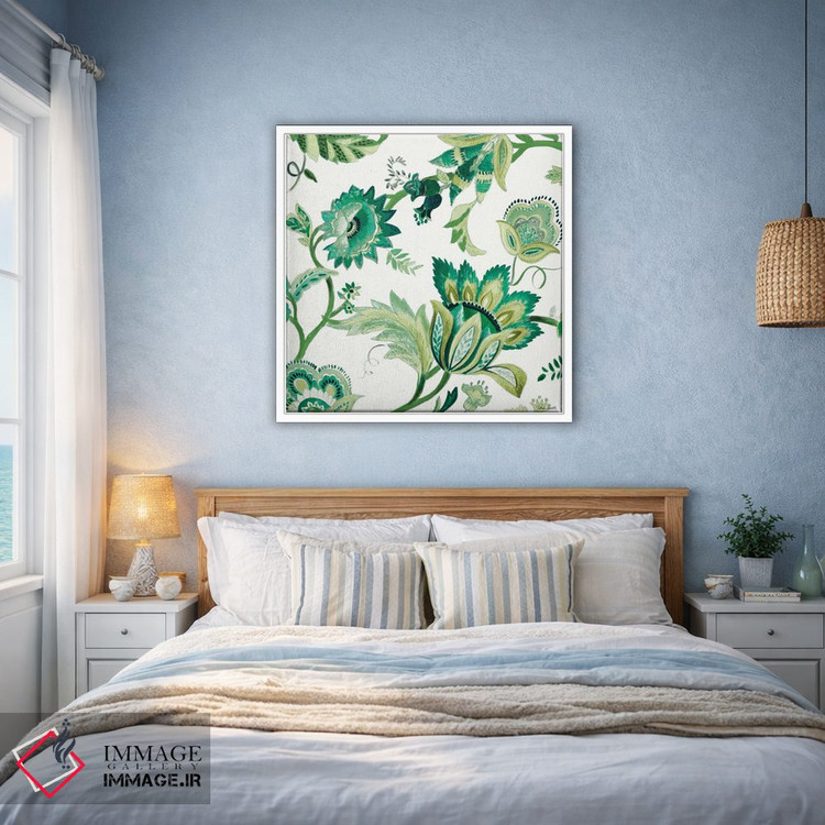 تابلو دکوراتیو "گل های سبز کاپری I" اثر لینی لورث - D1W
