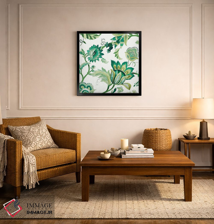 تابلو دکوراتیو "گل های سبز کاپری I" اثر لینی لورث - D5B