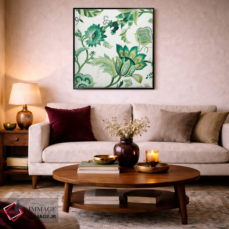 تابلو دکوراتیو "گل های سبز کاپری I" اثر لینی لورث - D4B