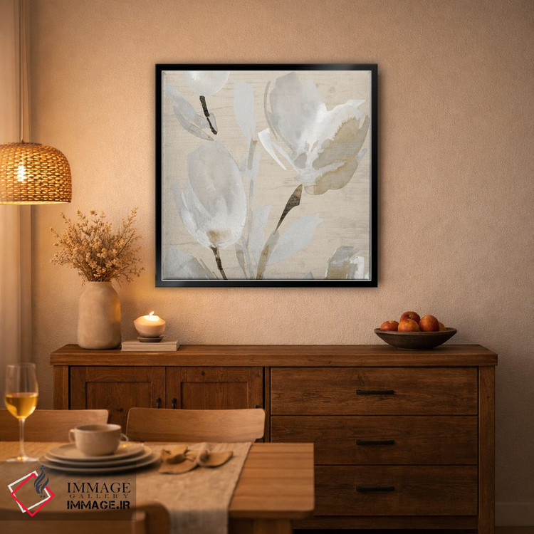 تابلو دکوراتیو "لاله های خنثی II" اثر لینی لورث - D3B