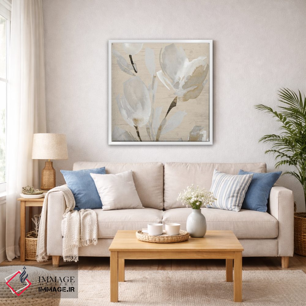تابلو دکوراتیو "لاله های خنثی II" اثر لینی لورث - D5W