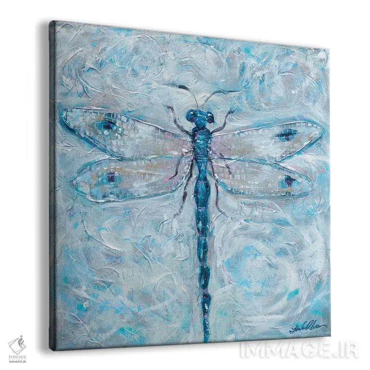 تابلو دکوراتیو "بلوز شب پره" اثر لیندا اولسن - نمای پرسپکتیو محصول