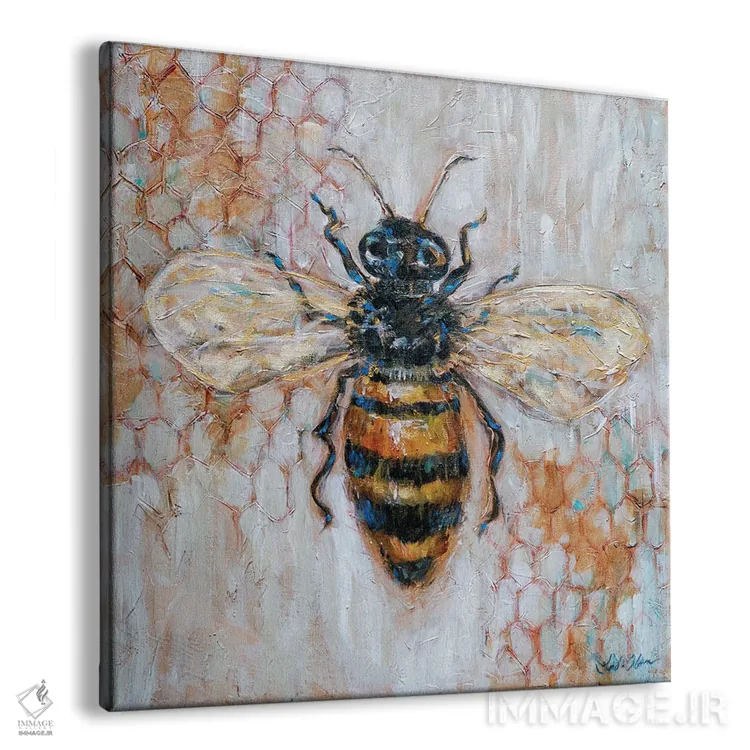 تابلو دکوراتیو "زنبور عسل" اثر لیندا اولسن - نمای پرسپکتیو محصول