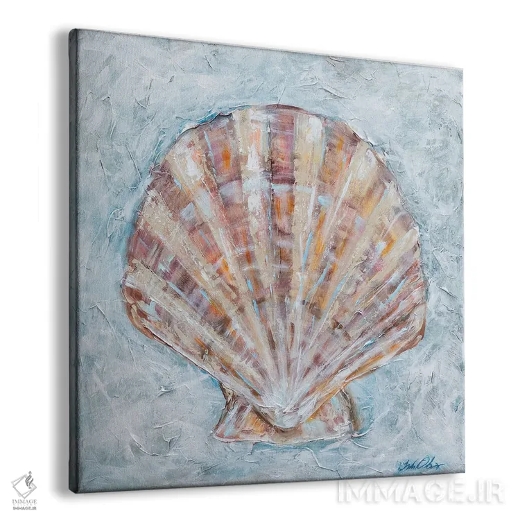 تابلو دکوراتیو "ماهی صدفی" اثر لیندا اولسن - نمای پرسپکتیو محصول