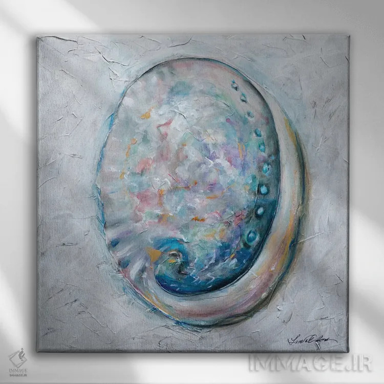 تابلو دکوراتیو "آبالون " اثر لیندا اولسن - نمای روبهرو روی دیوار